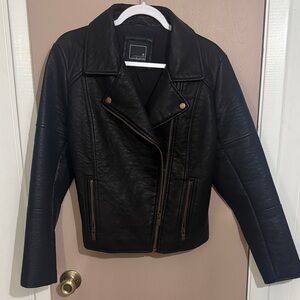 Black Faux Leather Jacket